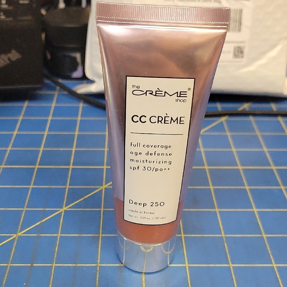 The Crème Shop CC Crème SPF 30 Deep 250 - 50ml New Sealed Tube
